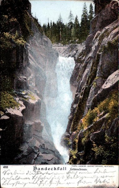 Grimselpass - Wasserfall Vorderseite