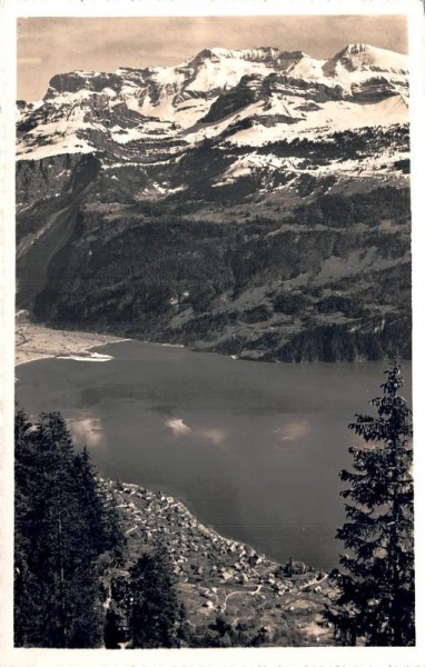 Blick von der Planalp nach Brienz a. d. Brienz-Rothornbahn Vorderseite