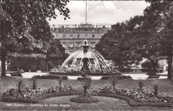 Genève, Fontaine du Jardin Anglais
