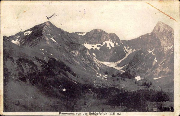 Panorama von der Schüpfefluh (1723 m) Vorderseite