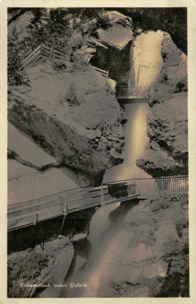 Trümmelbach, untere Galerie Vorderseite