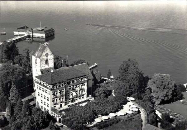 Romanshorn, Schloss, Flugaufnahme Vorderseite