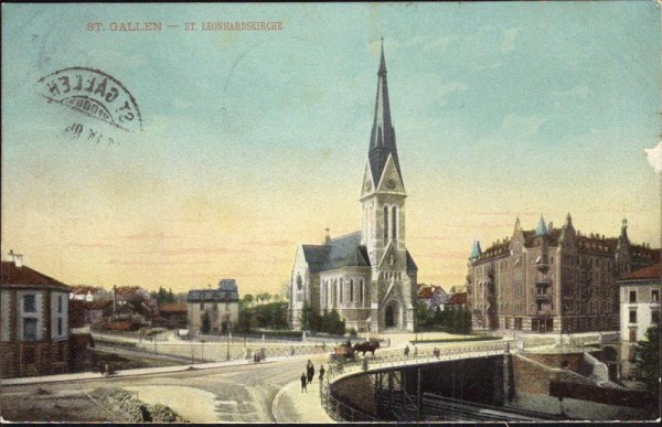 St.Gallen, St. Leonhardskirche Vorderseite