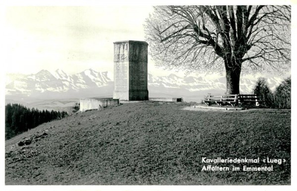 Kavalleriedenkmal"Lueg", Affoltern im Emmental Vorderseite