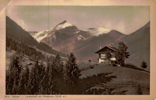 Lanschaft mit Oldenhorn, Gstaad Vorderseite