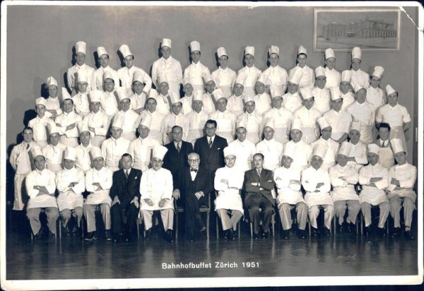 Bahnhofbuffet Zürich 1951 Vorderseite