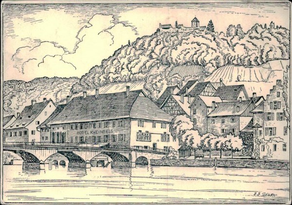 Stein am Rhein, Hotel "Rheinfels" Vorderseite