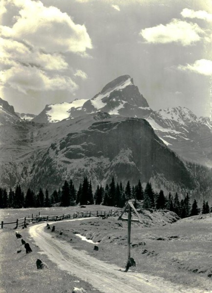 Blick auf Piz Platta, Alp Flix Vorderseite