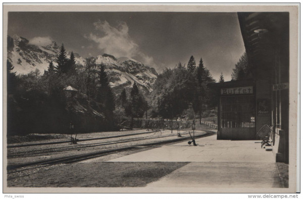 Brünig - Bahnhof - Buffet - Bahnhofbüffet - Photoglob 3400