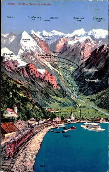 Gotthardbahn - Nordseite Vorderseite