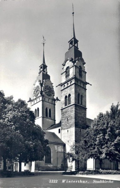 Winterthur. Stadtkirche Vorderseite