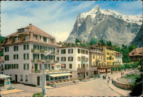Grindelwald mit Wetterhorn (3692 m) Vorderseite