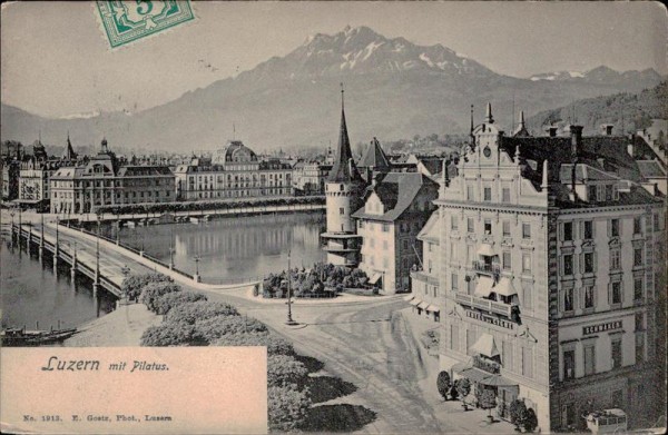 Luzern mit Pilatus Vorderseite
