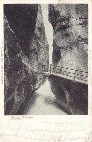 Aareschlucht. 1902