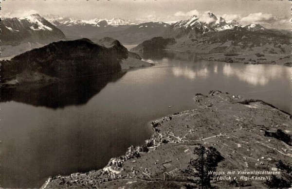 Weggis am Vierwaldstättersee (Blick v. Rigi-Känzli) Vorderseite