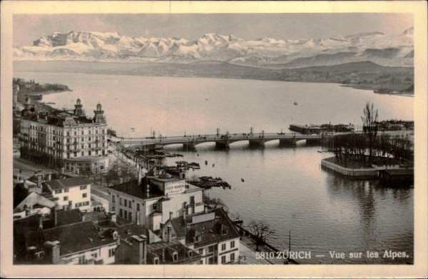 Zürich - Vue sur les Alpes Vorderseite