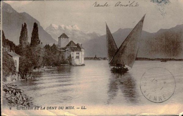 Le Château de Chillon et la Dent du Midi Vorderseite