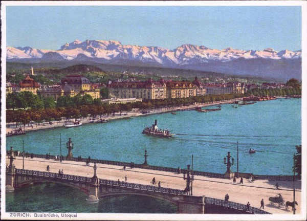 Zürich - Quaibrücke Utoquai