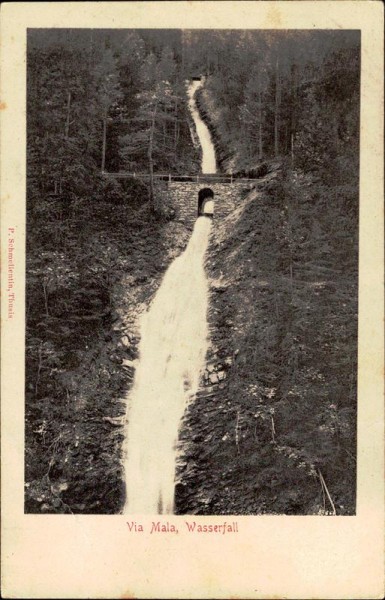 Via Mala, Wasserfall Vorderseite