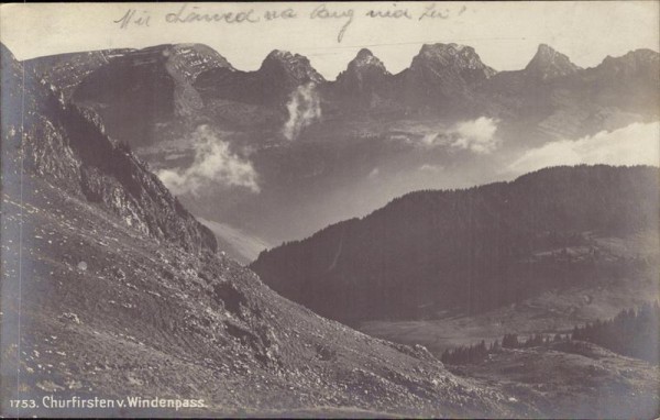 Churfirsten, Windenpass Vorderseite