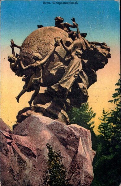 Bern - Weltpostdenkmal Vorderseite