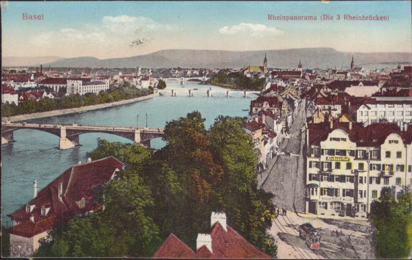 Basel, die 3 Rheinbrücken