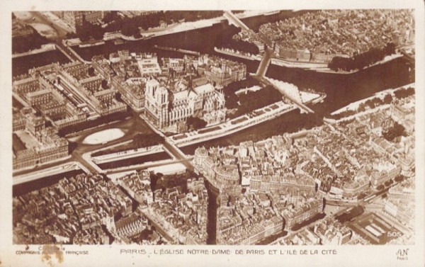 Paris - L'èglise Notre-Dame et L'Ile de la Cité