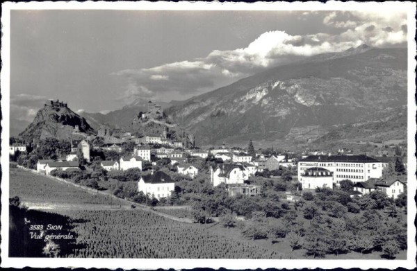 Sion - Vue générale Vorderseite