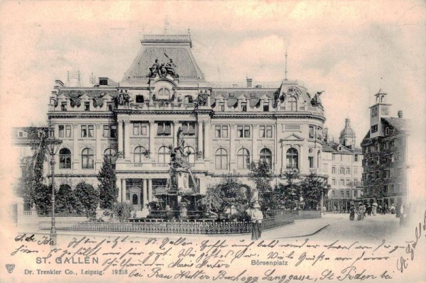 Börsenplatz, St. Gallen Vorderseite