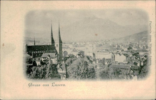 Gruss aus Luzern Vorderseite