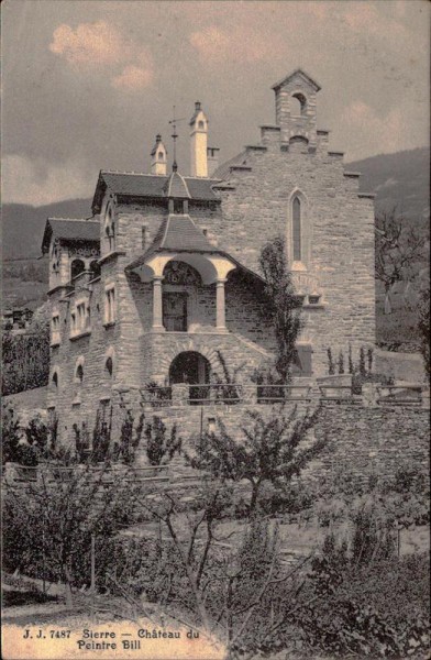 Sierre, Château du Peintre Bill Vorderseite