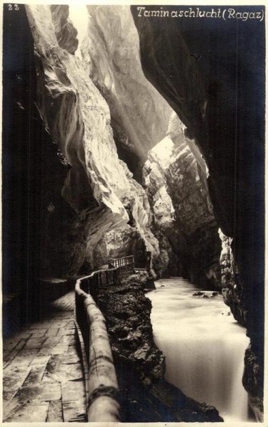 Taminaschlucht ( Ragaz ) Vorderseite
