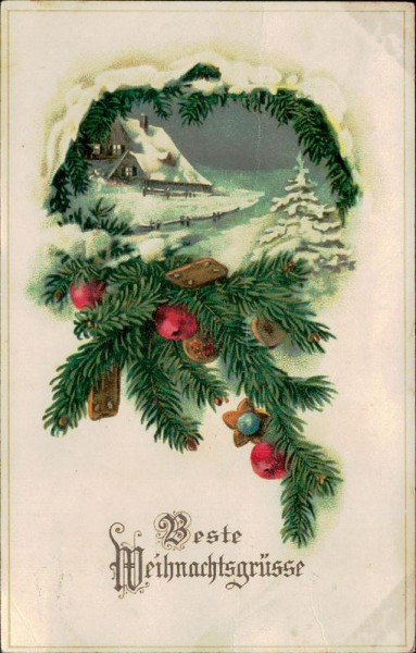 Beste Weihnachtsgrüsse Vorderseite