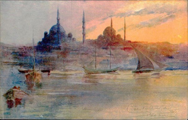 Constantinople. Stamboul au coucher du soleil Vorderseite