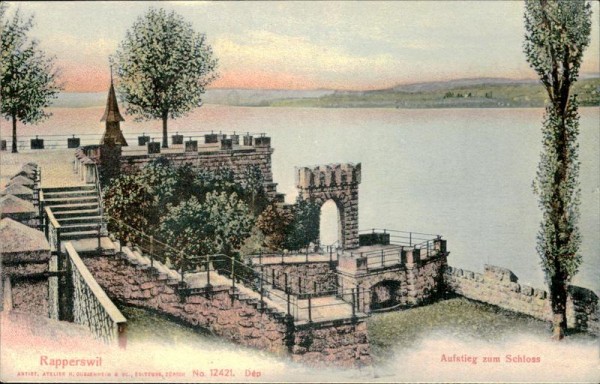 Aufstieg zum Schloss (Rapperswil-Jona) Vorderseite