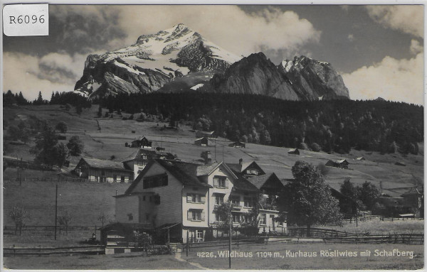 Wildhaus - Kurhaus Rösliwies mit Schafberg