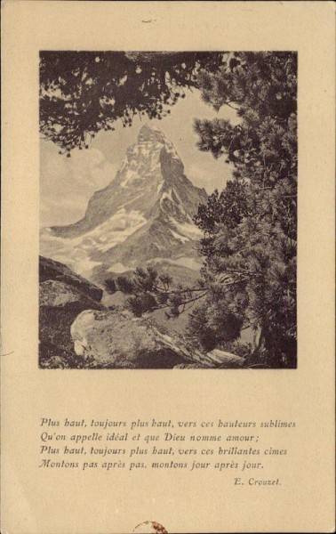Zermatt, Le Cervin Vorderseite