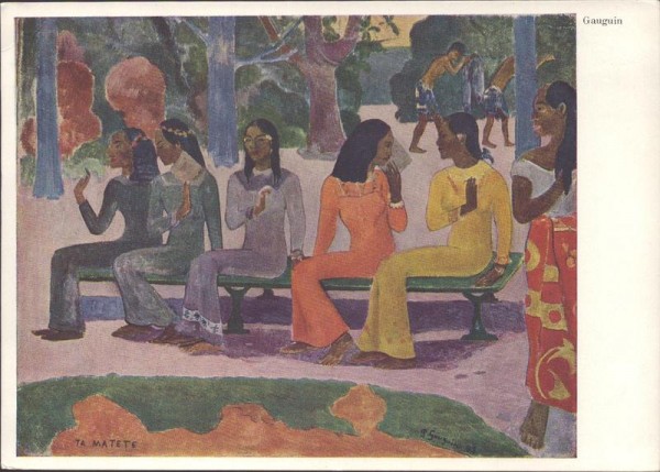 Paul Gauguin, Der Markt Vorderseite