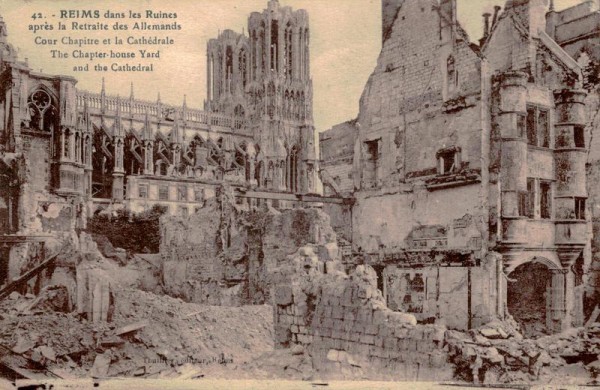Kathedrale von Reims Vorderseite