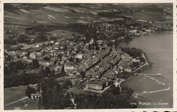 Morges, vu d`avion. 1939 Vorderseite