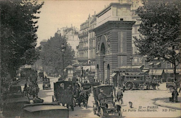 Paris - La Porte Saint-Martin Vorderseite