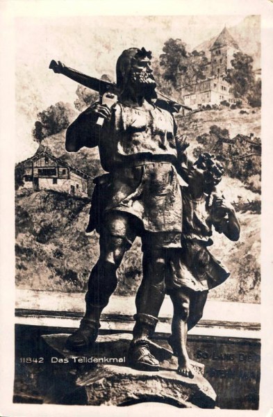 Das Telldenkmal in Altdorf Vorderseite