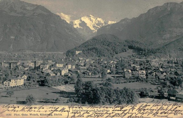 Interlaken und Jungfrau Vorderseite
