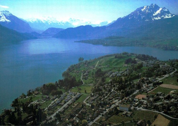 Meggen mit Stanserhorn und Pilatus Vorderseite