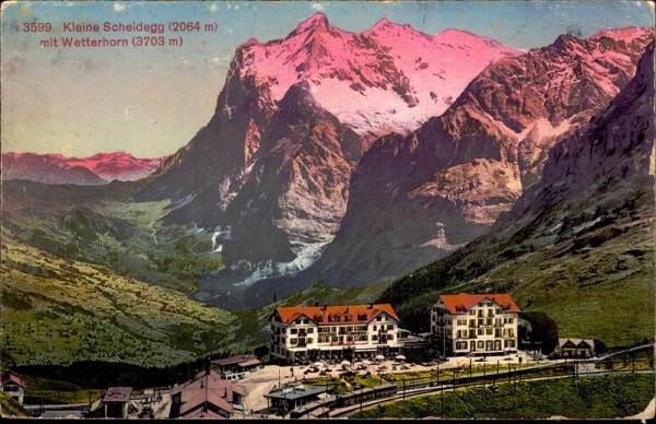 Kleine Scheidegg mit Wetterhorn Vorderseite