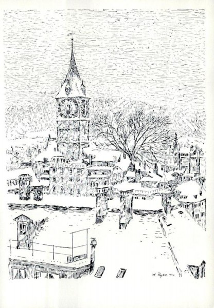Zürich, St. Peter Vorderseite
