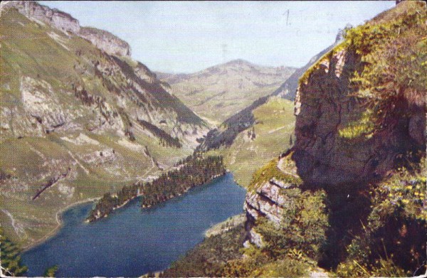 Partie am Unterstrichweg - Blick auf Seealpsee