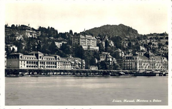 Luzern. Kursaal, Montana und Palace. 1940 Vorderseite