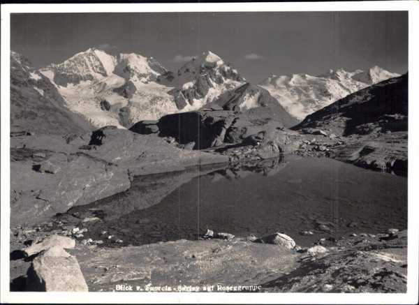 Blick vom Fuorcla - Surley auf Roseggruppe Vorderseite