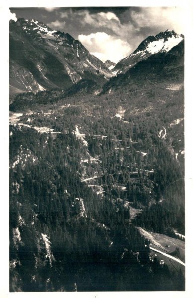 Malojapass: Strassenkehren, Maloja - Kulm nach dem Bergell Vorderseite